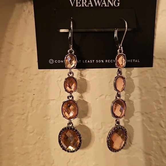 Simply Vera Vera Wang Rose Crystal Earrings - Picture 2 of 2